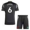 Officiële Voetbalshirt + Korte Broek Arsenal Gabriel 6 Uit 2024-25 - Kids